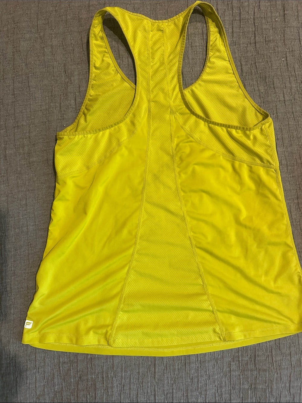 Fabletics Neon Yellow Racerback Tank Top - Picture 2 of 2